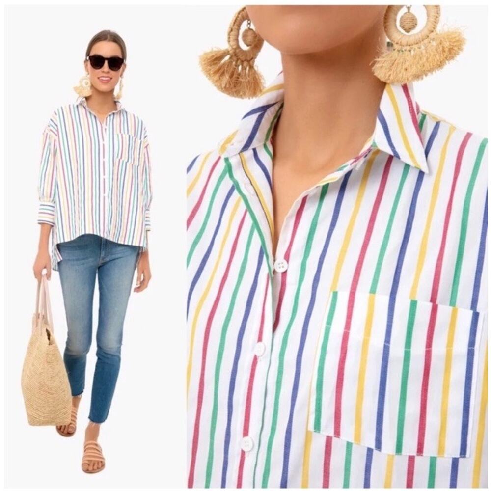 Rainbow Multicolor Striped Blouse